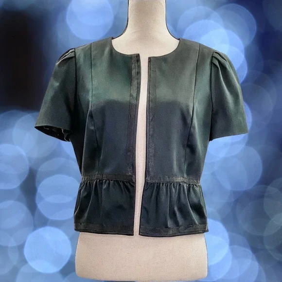 WORTHINGTON Black Embroidered Cardigan Sweater - Picture 10 of 11